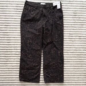 Abercrombie & Fitch Leopard Print High Rise Jeans